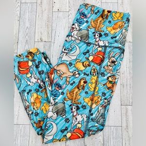 Disney Dogs Capri Leggings with Side pockets